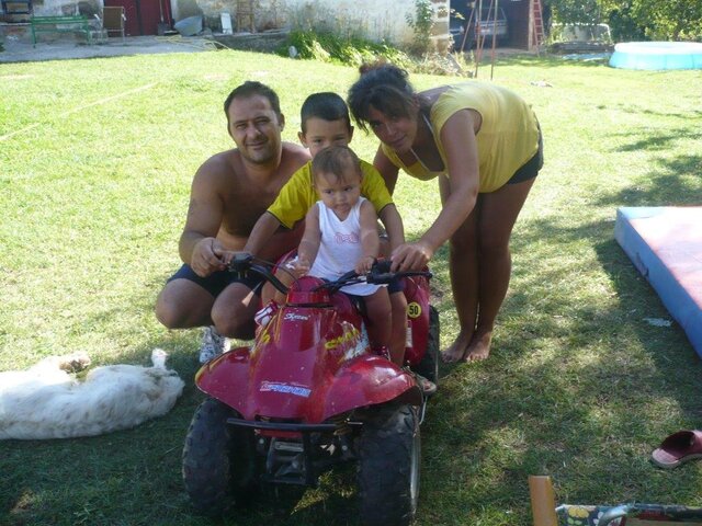 Showing my sister my quad skills