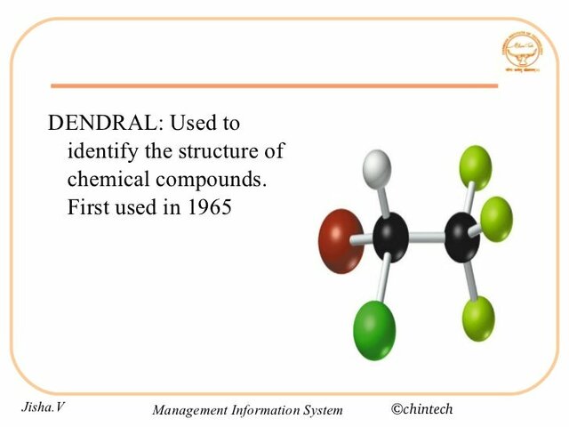 Uma dose de realidade em IA - Sistemas baseados em conhecimentos - Dendral program