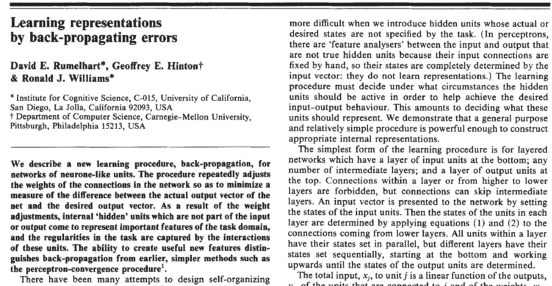 Progresso em IA - Representações de aprendizagem por erros