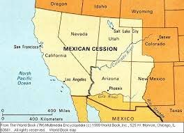 Mexico loses California, New Mexico, and Arizona