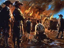 Bacon’s Rebellion in Virginia. Lower class white virginians rising up against William Berkeley.