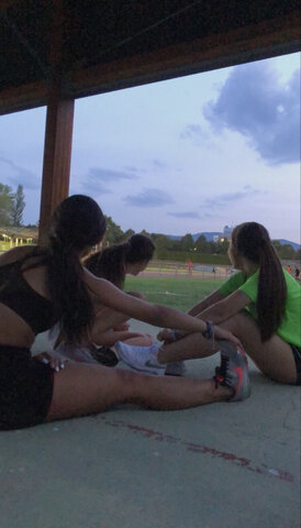 I started doing athletics