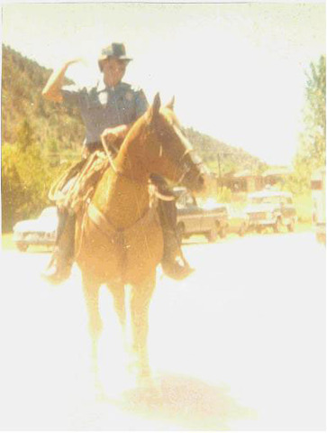 Officer Dick Palmer on Horseback