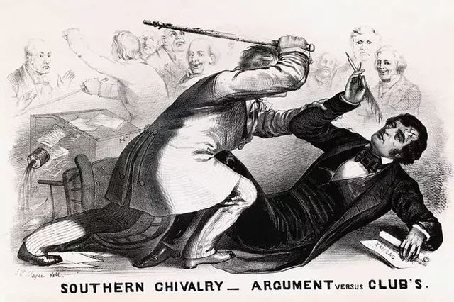 Charles Sumner Attacked by Preston Brooks on the U.S. Senate Floor