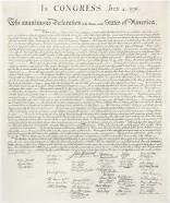 The Declaration of Independence was approved