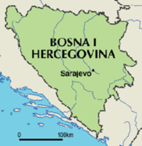 Austria-Hungary takes control of Bosnia.
