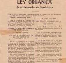 LEY ORGÁNICA UNIVERSITARIA