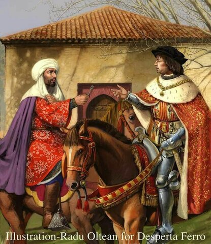 Boabdil entrega la ciudad de Granada