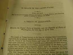 Annexation Treaty Signed between U.S and Texas Diplomats