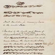 Joint Resolution to Annex Texas passes through the House of Representatives