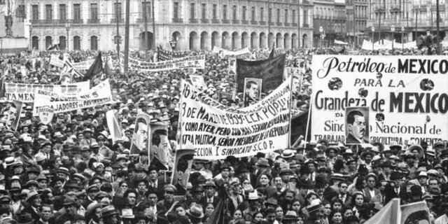 The oil expropriation in Mexico