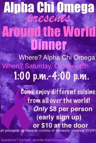 Alpha Chi Omega's Around the World Dinner