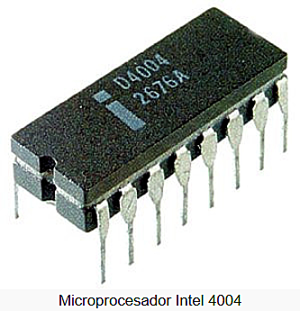 El primer procesador fue el Intel 4004
