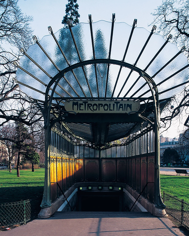 Entradas para el metro parisino de Guimard