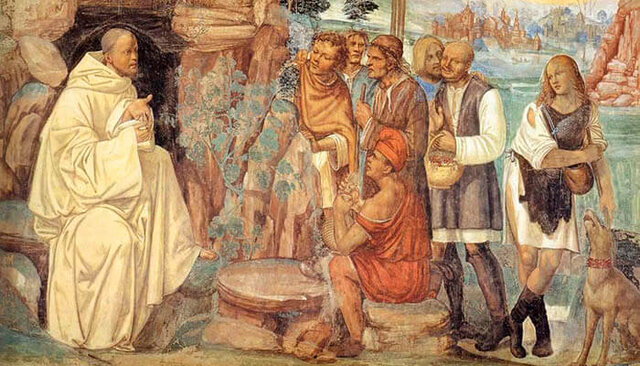 La orden Benedictina es fundada por San Benito