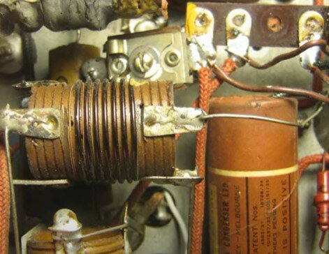 Interior de  un radio