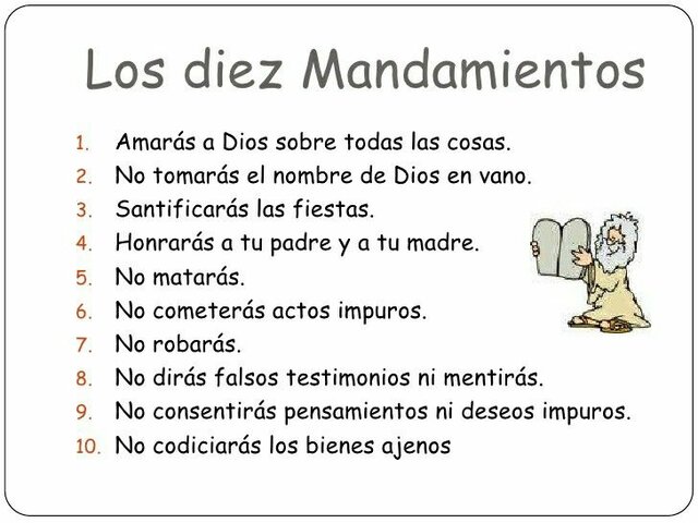 Los 10 mandamientos