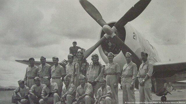México entró en la guerra con el Escuadrón 201
