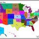 Usa states us map