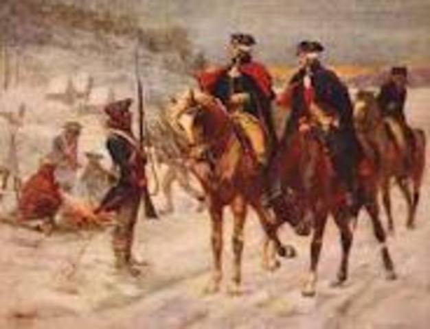 Encampment at valley forge Pensylvania