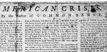 The Publishment of The American Crisis