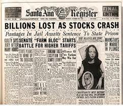 The Crash of The Stock Market "Great Depression"