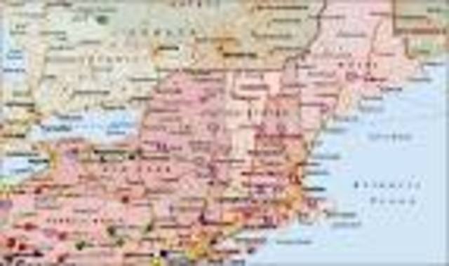 New Jersey and Pennsylvania