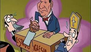 con la separación entre el Estado y la Iglesia, comienza la institucionalización del gobierno, obteniendo competencias, por ejemplo, en materia educativa, servicios de correos y telégrafos, y la construcción de obras públicas