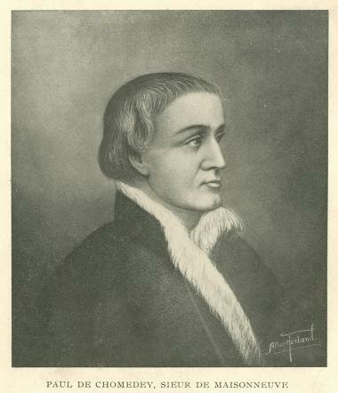 Regreso de Paul de Chomedey de Maisonneuve a Francia;