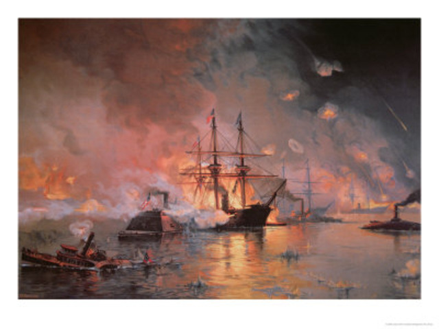 Union ships capture New Orleans