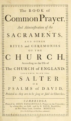 The book of Common Prayer