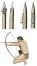PALEOLÍTICO: Lanzas, arcos, flechas y arpones.