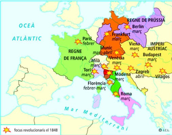 Revolució de 1848 - Altres països