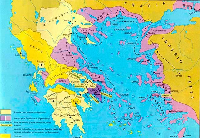 Segundas Guerras Médicas entre los griegos y los persas