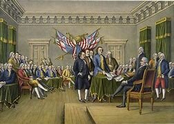 The Signing of declaration of Independence