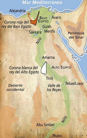 Unificación del Bajo y Alto Egipto (desde el sur o Alto Egipto)