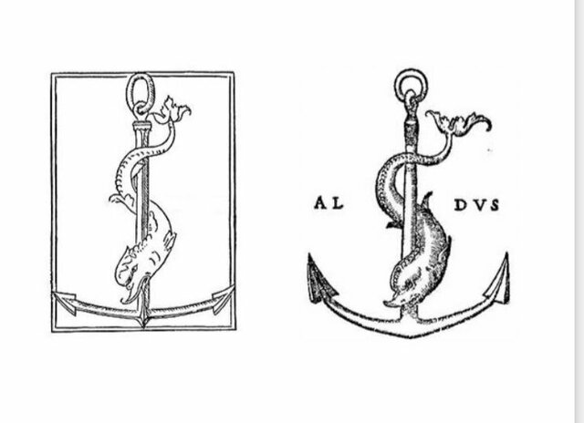 Marca tipográfica o marca de imprenta por aldo manuzio