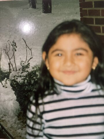 Mi primera vez viendo nieve.