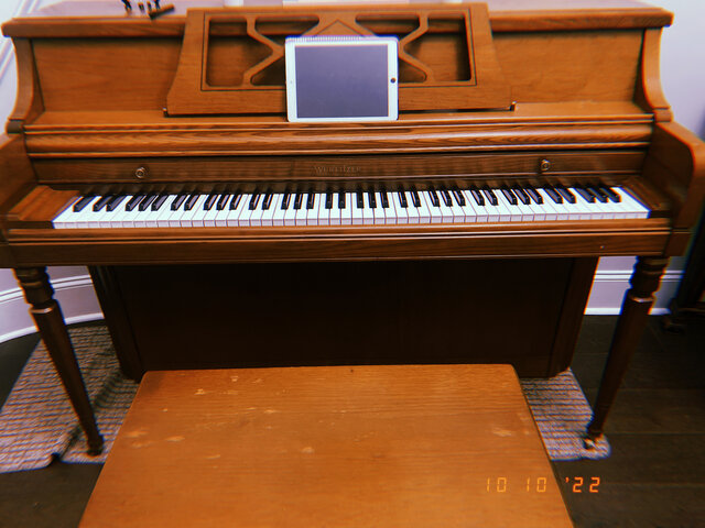 Empecé a tocar el piano.