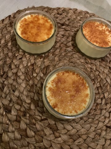 Cet été, j'ai cuisiné la crème brûlée