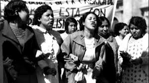 Women's protest in the Parque 18 de Marzo in Mexico City.