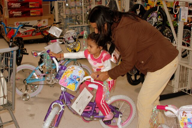 Recibi mi primera bicicleta.