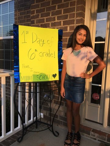 Empecé a ir a la escuela secundaria.