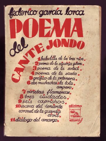 Publicación "Poema del cante jondo"