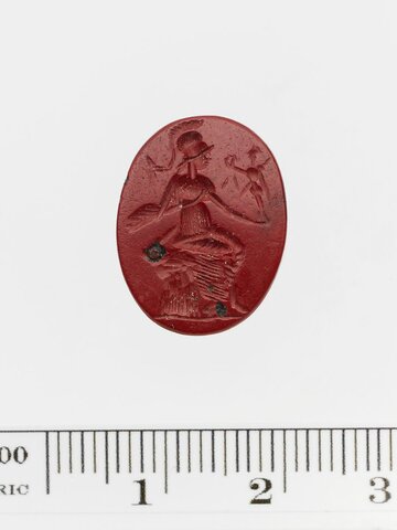 Anillo de piedra de jaspe rojo