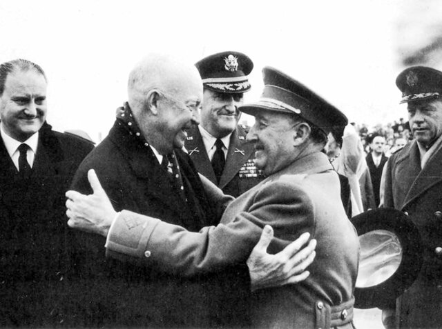 Meeting between Franco and Eisenhower