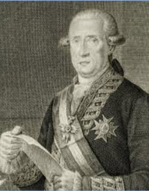 Retrato de Floridablanca grabado por Joaquín Ballester