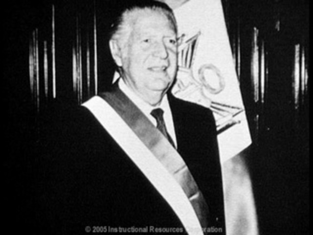Fernando Belaunde as a President.