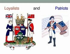 Not all colonists were on the same side