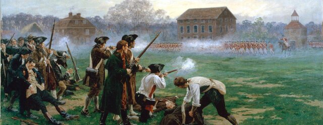 Official start of the conflict and declaration of independence 1775